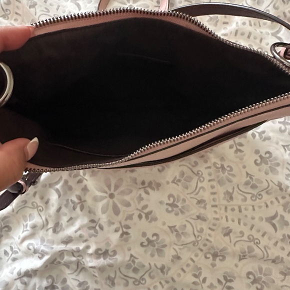 Coach blush pink floral leather crossbody - Picture 6 of 7